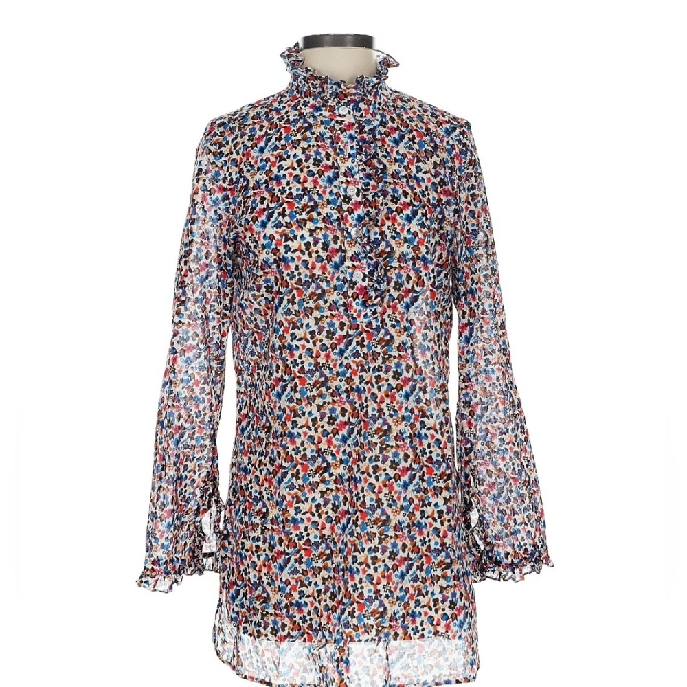 Tory Burch Denevue Wildflower Tunic Top S/P